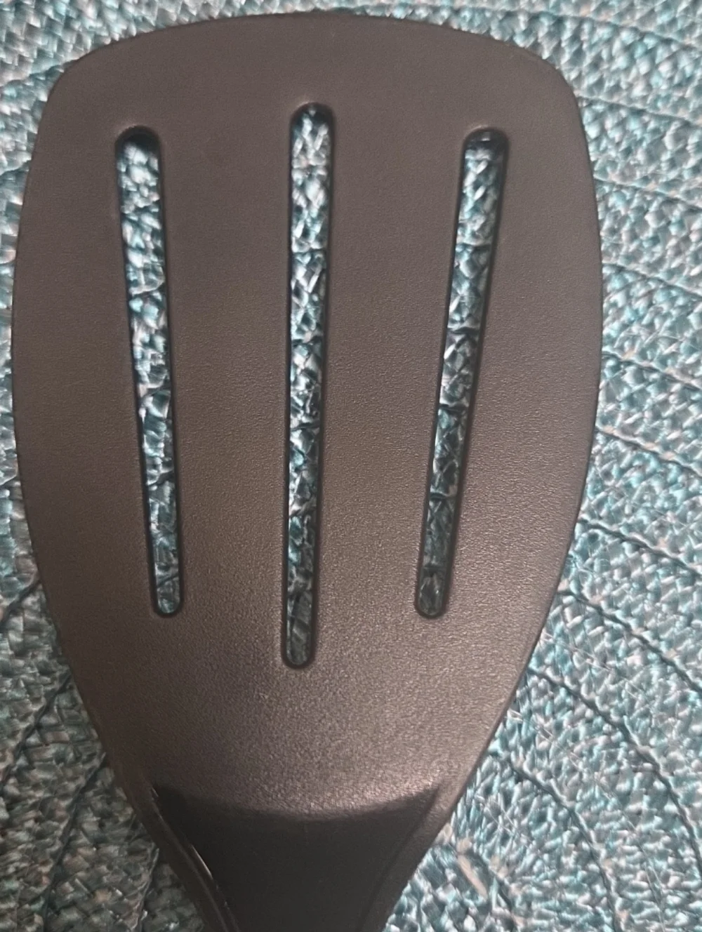 Vintage Black Nylon Slotted Spatula And Spoon Set USA Made Kitchen Utensils